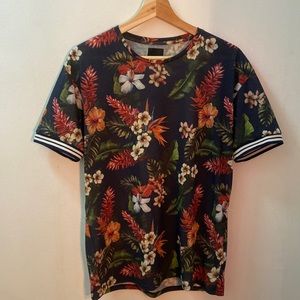 Zara floral printed shirt